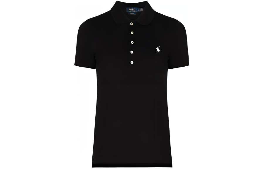 Polo Ralph Lauren Polo Shirt Slim Fit Women's Polo Black