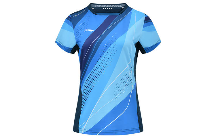 Li-Ning Li Ning Table Tennis Collection T Shirt Women's Vibrant Blue