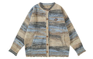 Saotome Sweaters Women's Crew Neck Moderate Cardigan