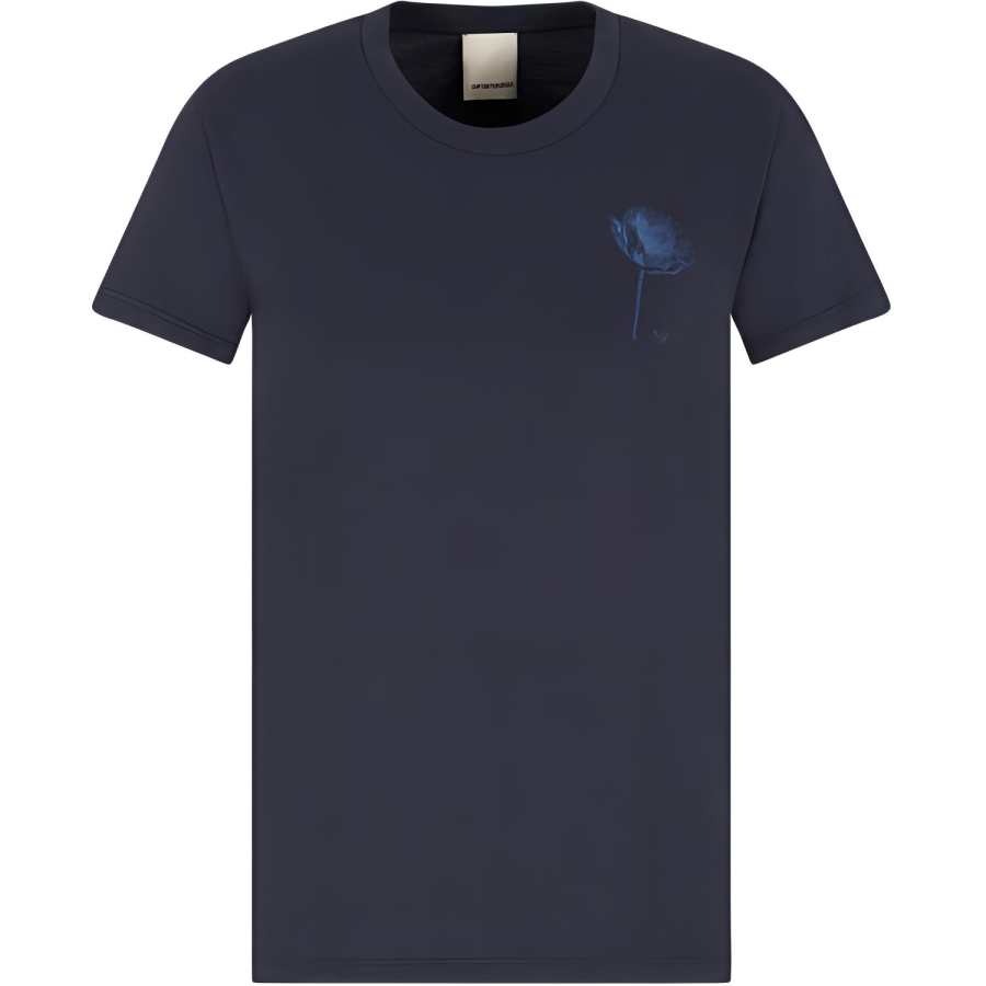 EMPORIO ARMANI SS25 Regular T Shirt Women's Dark Marine Blue