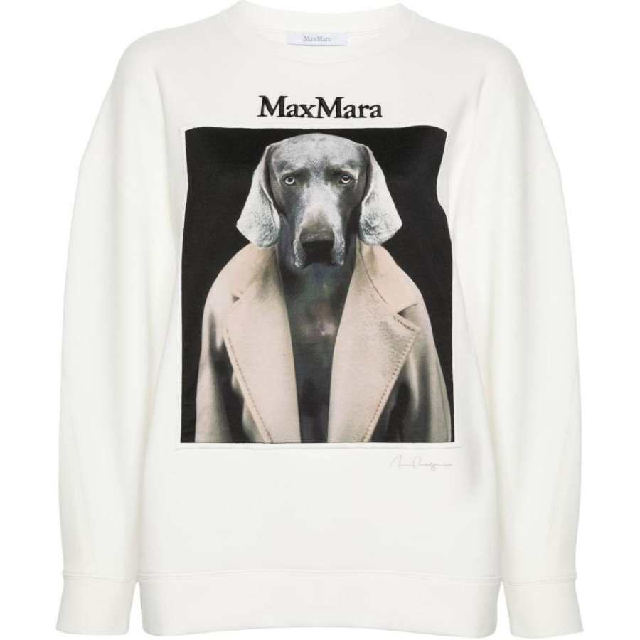 MaxMara x William Wegman Bacco Sweatshirt Women's Light Beige