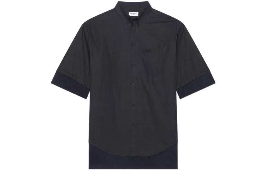 Balenciaga Shirts Women's Black Lapel Moderate Other
