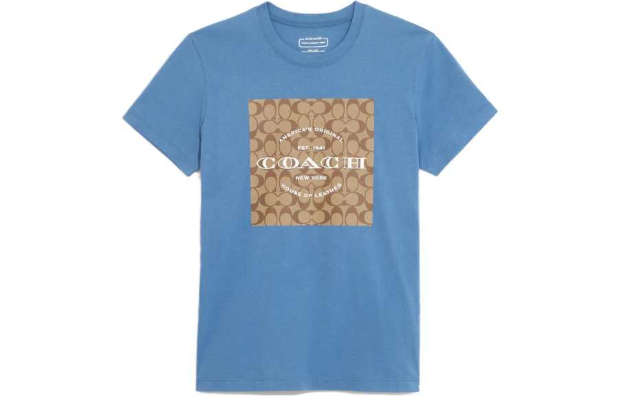 COACH COACH SS23 Regular T Shirt Women's Blue
