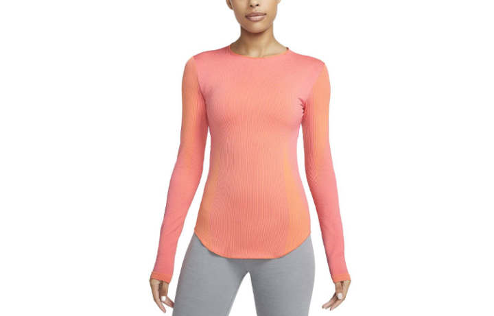 Nike Nike T Shirts Women's Pink Crew Neck Moderate Straight Fit