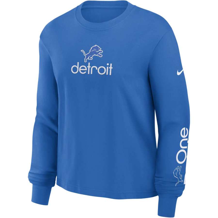 Nike Nike Detroit Lions Boxy Women's Nike Nfl Long Sleeve T Shirt