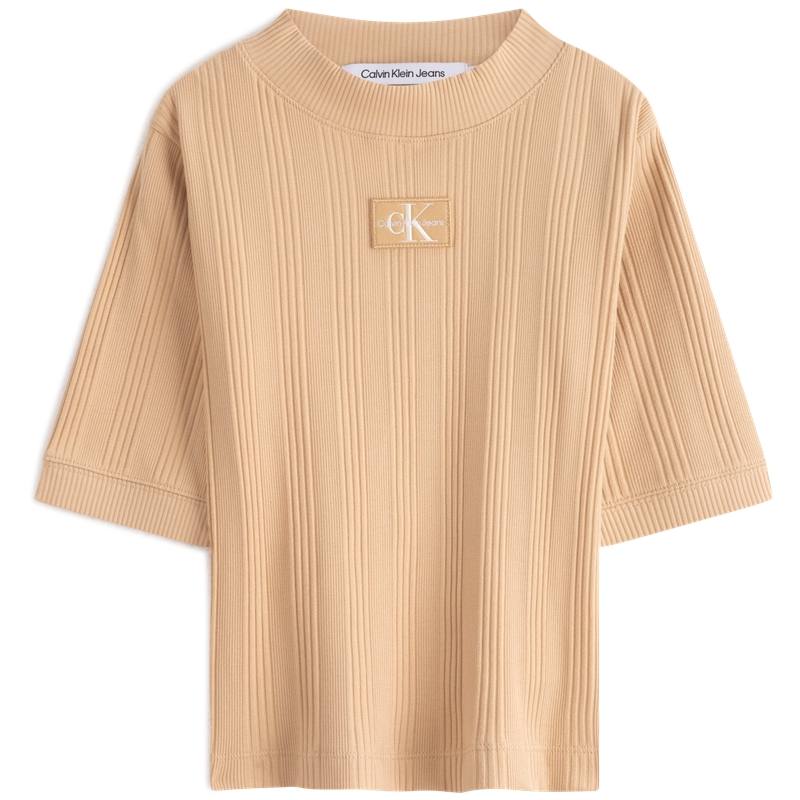 CALVIN KLEIN T Shirt Women's Ivory Yellow