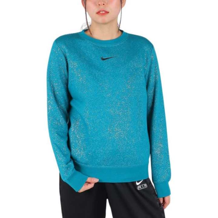 Nike Nike Sweatshirts Women's Green Crew Neck Moderate Regular