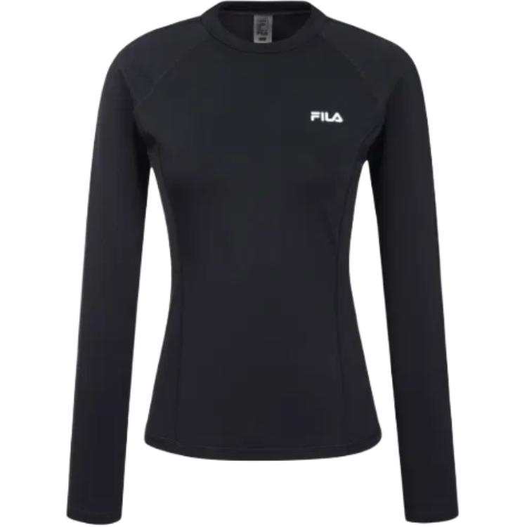 FILA T Shirts Women's Black Crew Neck Thin Other