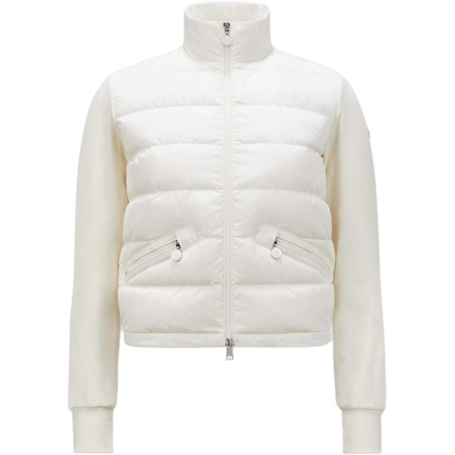 Moncler Padded Corduroy Sweatshirt Women's White