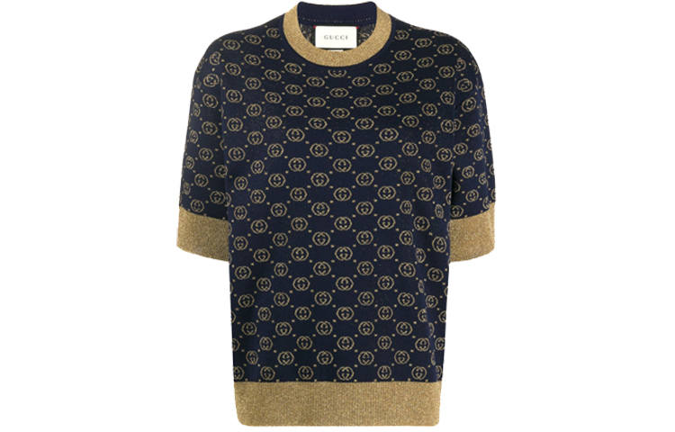 GUCCI 【Previous Season】Interlocking G jacquard-knit top