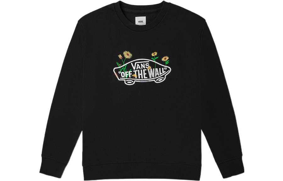 Vans Vans Sweatshirts Women's Black Crew Neck Moderate Regular