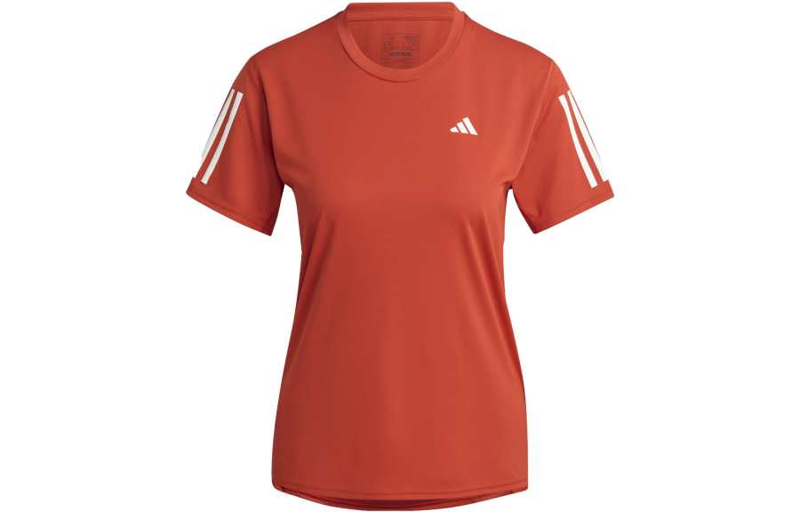 Adidas Adidas T Shirts Women's Red Crew Neck Moderate Straight Fit