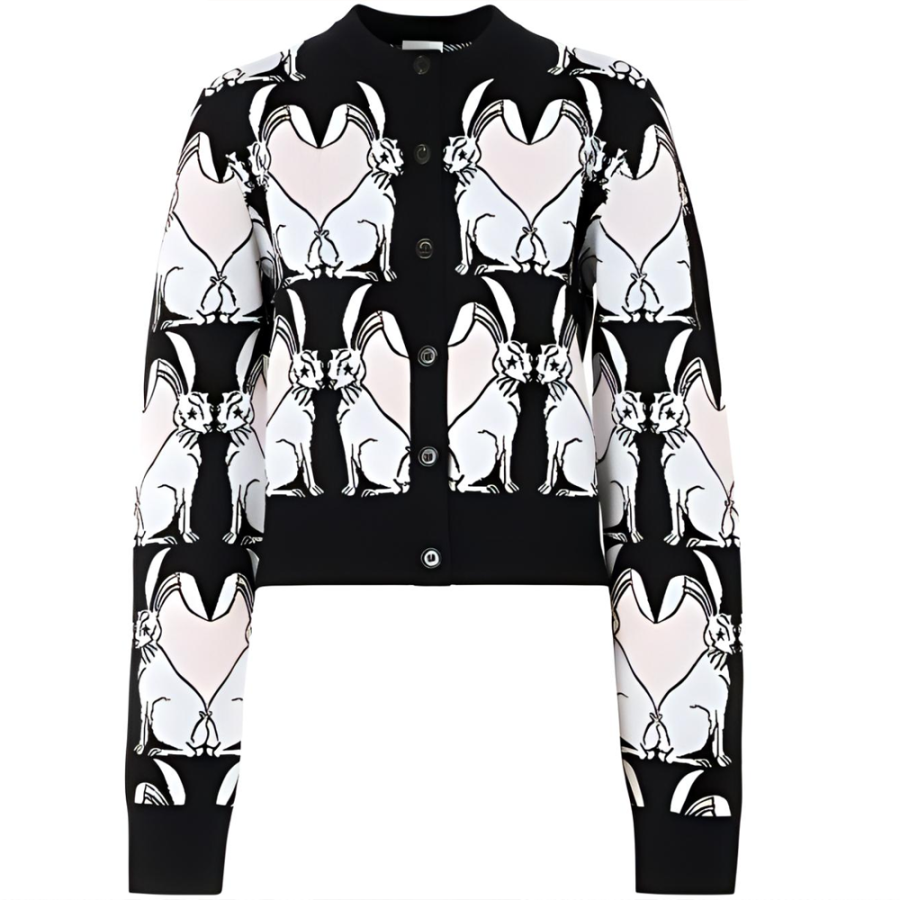 Burberry SS23 The Year Of The Rabbit Sweater Women's Black