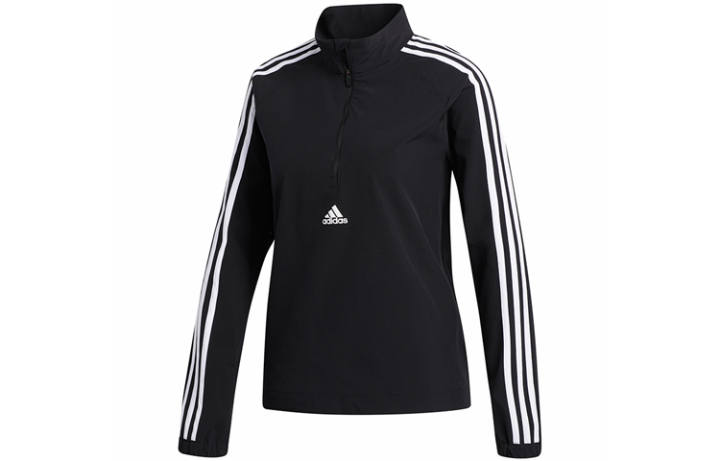 Adidas Adidas Sweatshirts Women's Black Stand Collar Moderate Regular