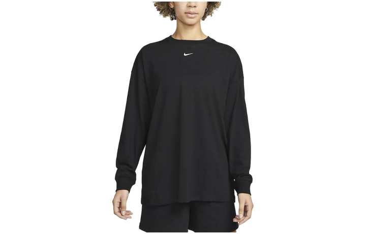Nike Nike Sportswear Essentials Drop Shoulder Sleeve T Shirt Women's Black