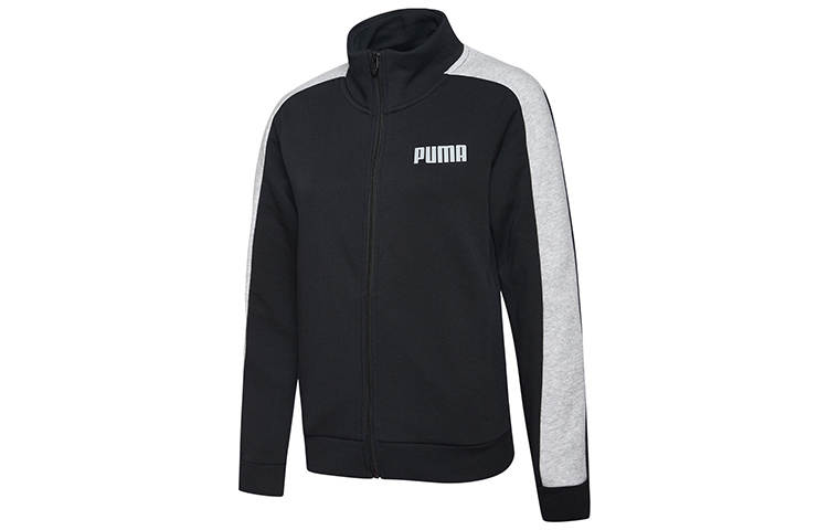 PUMA Sweatshirts Women's Black Stand Collar Moderate