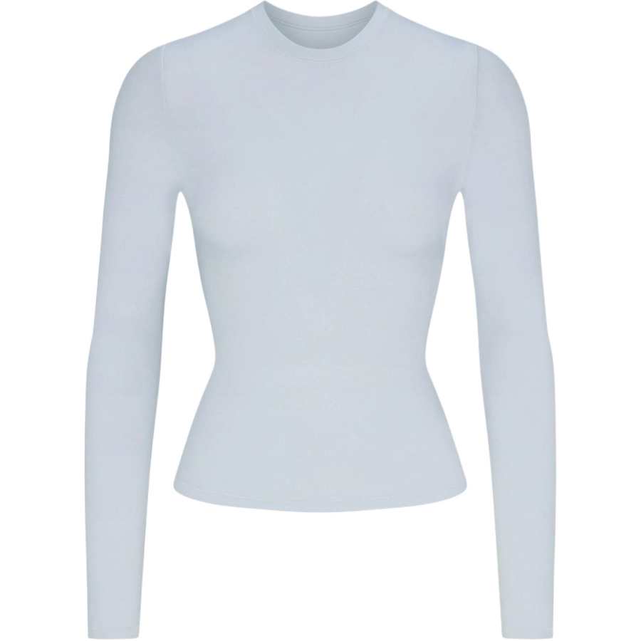 Skims T Shirts Women's Zen Blue Crew Neck
