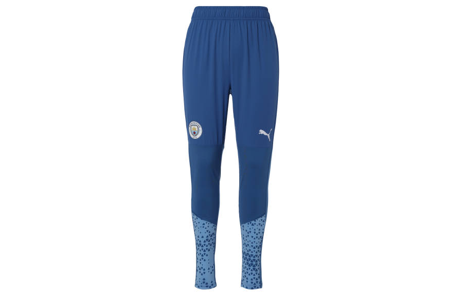PUMA 2023 24 Manchester City Puma Pro Training Pants/Bottoms Soccer Bottom Unisex Blue