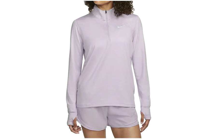 Nike Nike T Shirts Women's Nude Grape Turtleneck Moderate Straight Fit