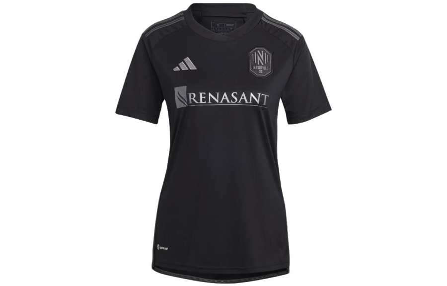 Adidas Adidas T Shirts Women's Black V Neck Moderate Straight Fit