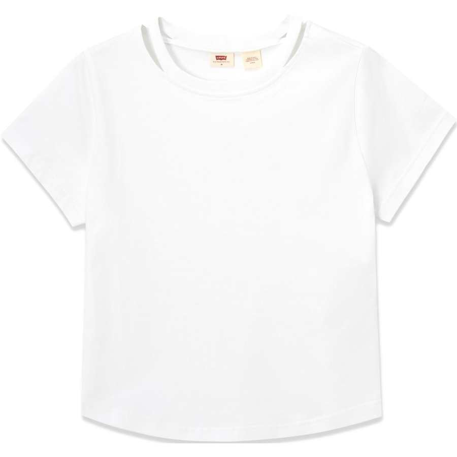 Levis T Shirts Women's White Crew Neck
