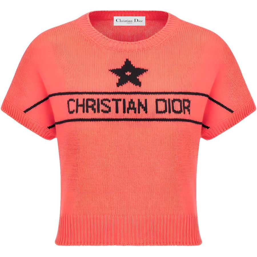 DIOR Dioriviera FW24 Knitwear Women's Coral Red