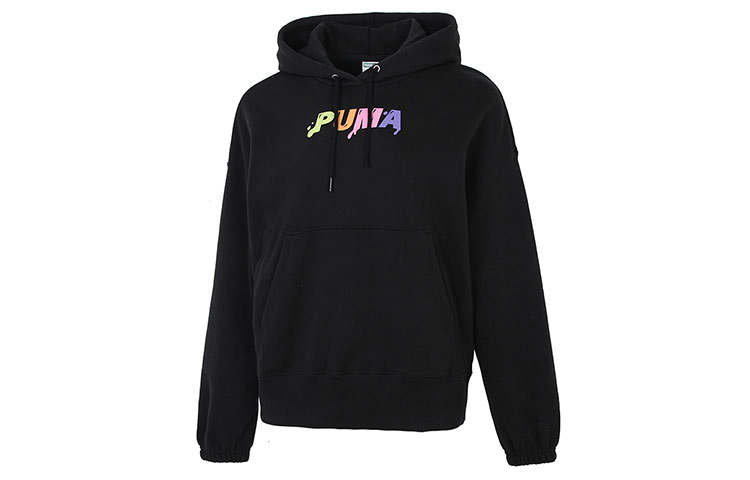 PUMA Downtown Sweatshirts Women's Black Hooded Moderate Regular