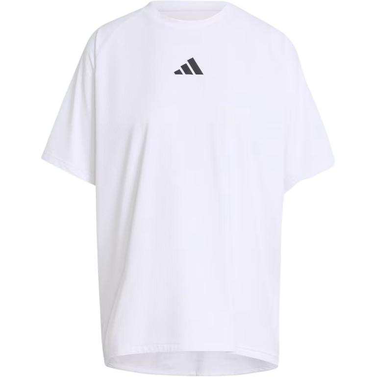 Adidas Adidas T Shirts Women's White Crew Neck Moderate Straight Fit