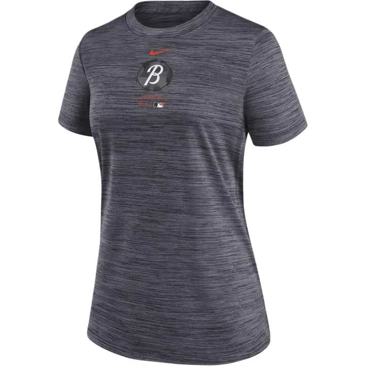 Nike Nike Baltimore Orioles Authentic Collection City Connect Practice Velocity Women's Nike Dri FIT Mlb T Shirt
