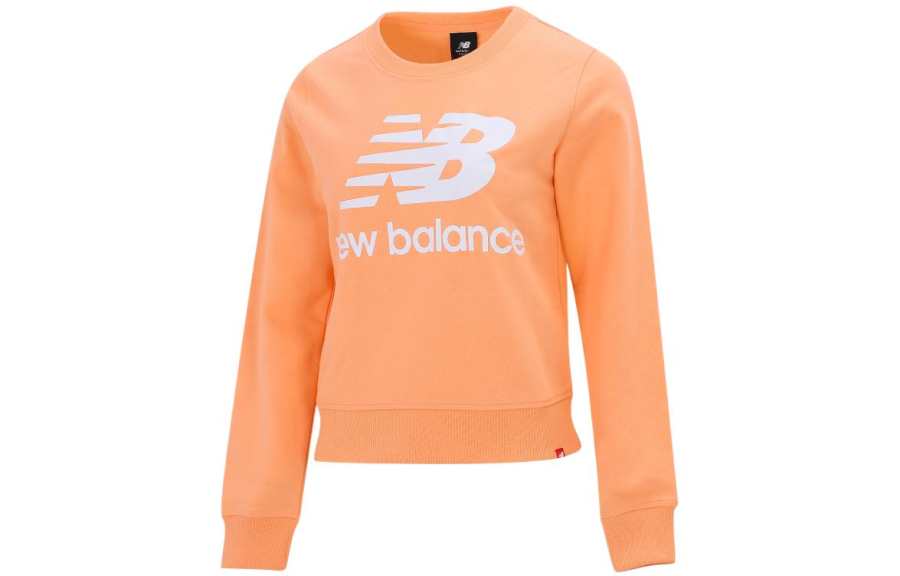 New Balance New Balance Sweatshirts Women's Orange Crew Neck Moderate Regular