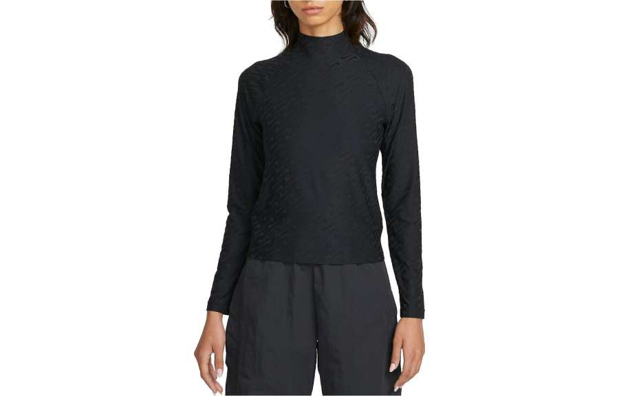 Nike Nike T Shirts Women's Black Stand Collar Moderate
