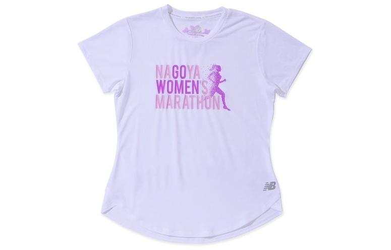 New Balance New Balance T Shirts Women's Light Purple Crew Neck Moderate Straight Fit