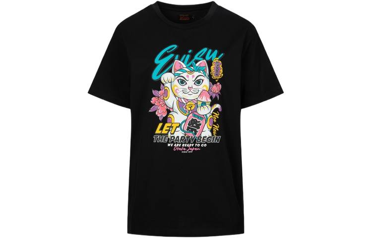 EVISU T Shirts Women's Crew Neck Moderate Straight Fit