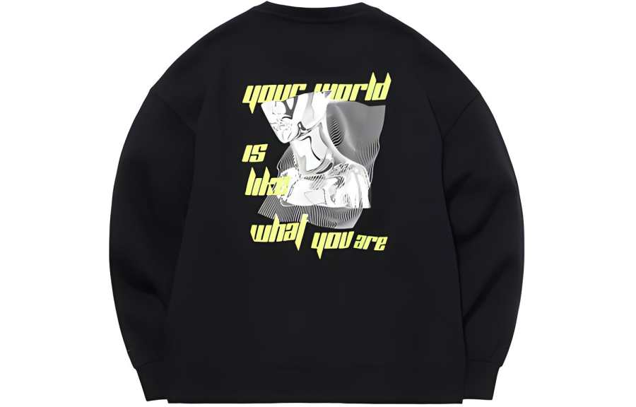 Li-Ning Li Ning CF Tracing Fleece Lined Thermal Pullover Sweatshirt Women's New Standard Black