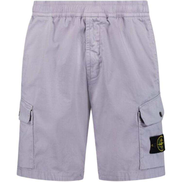 STONE ISLAND Casual Shorts Men's Purple