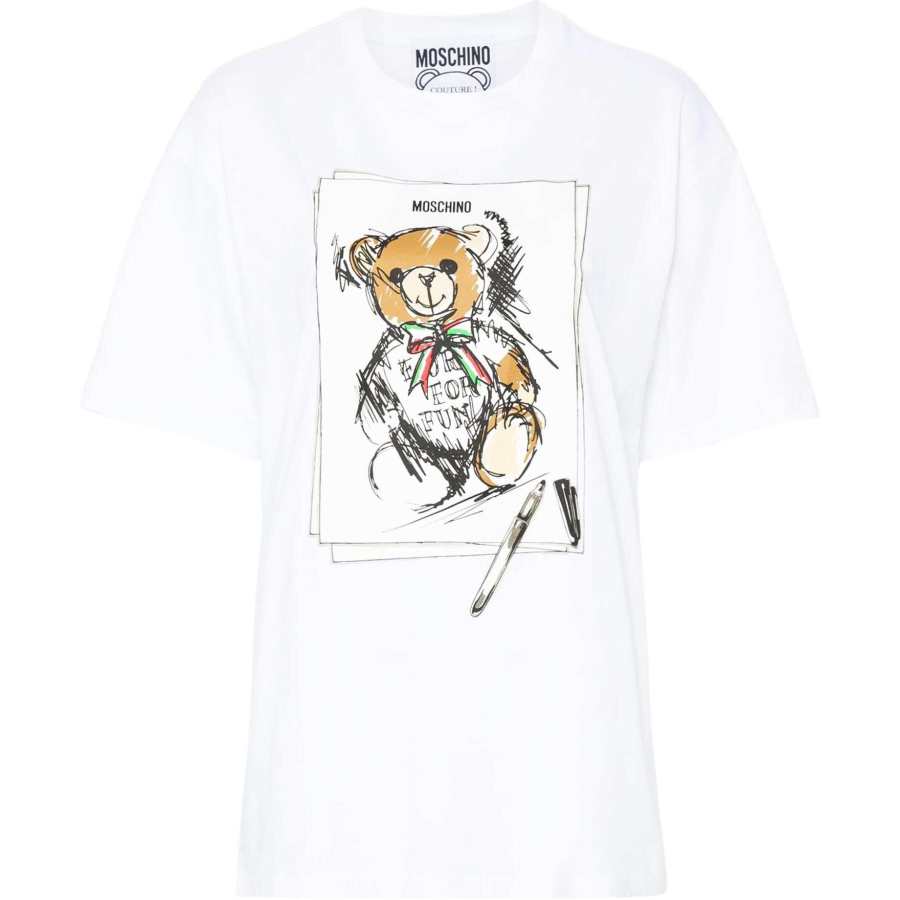 MOSCHINO Regular T Shirt Women's Optical White