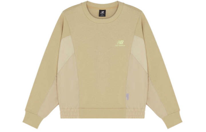 New Balance New Balance Sweatshirts Women's Khaki Crew Neck Moderate Regular