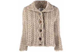 Maison Margiela chunky-knit wool cardigan