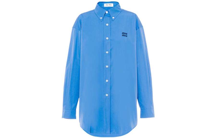 MIU MIU 【Previous Season】oversized cotton poplin shirt