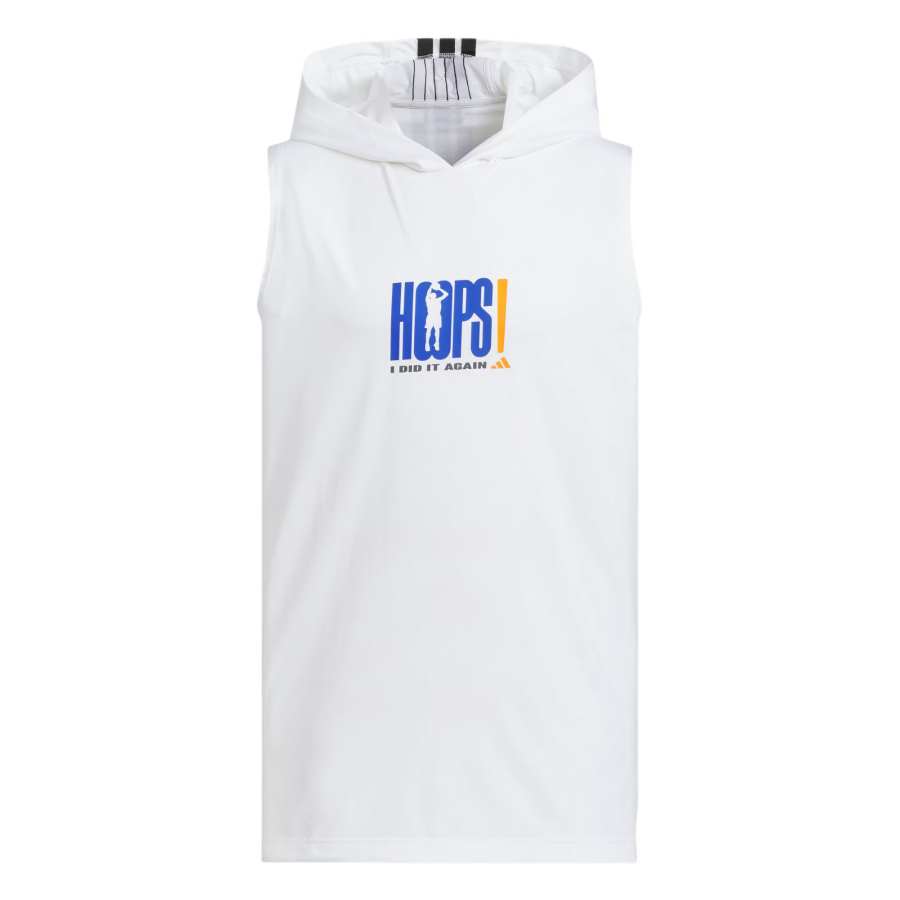 Adidas Adidas BASKETBALLHooded Basketball Jersey Unisex White