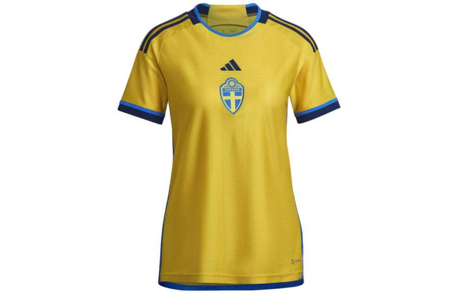 Adidas Adidas T Shirts Women's Yellow Crew Neck Moderate Straight Fit