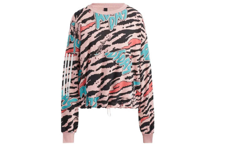 Adidas Adidas Sweatshirts Women's Pink Crew Neck Moderate Regular