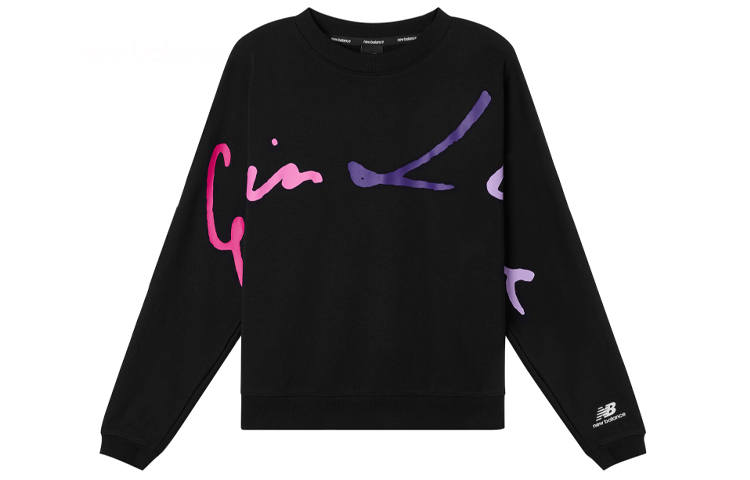New Balance New Balance Sweatshirts Women's Black Crew Neck Moderate Regular