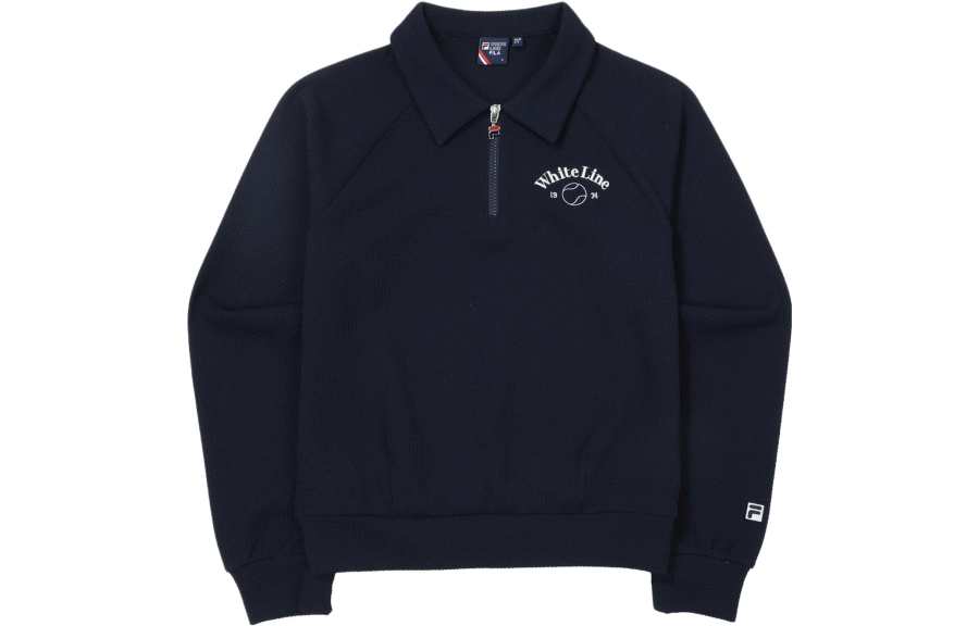 FILA T Shirts Women's Navy Blue Lapel Moderate Other