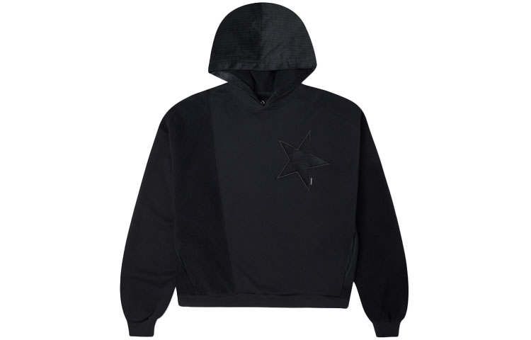 Converse Sweatshirts Women's Ink Black Hooded Moderate Regular