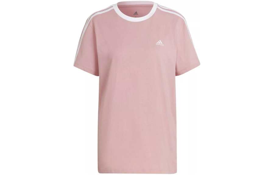 Adidas Adidas Drop Shoulder Sleeve T Shirt Women's Pink