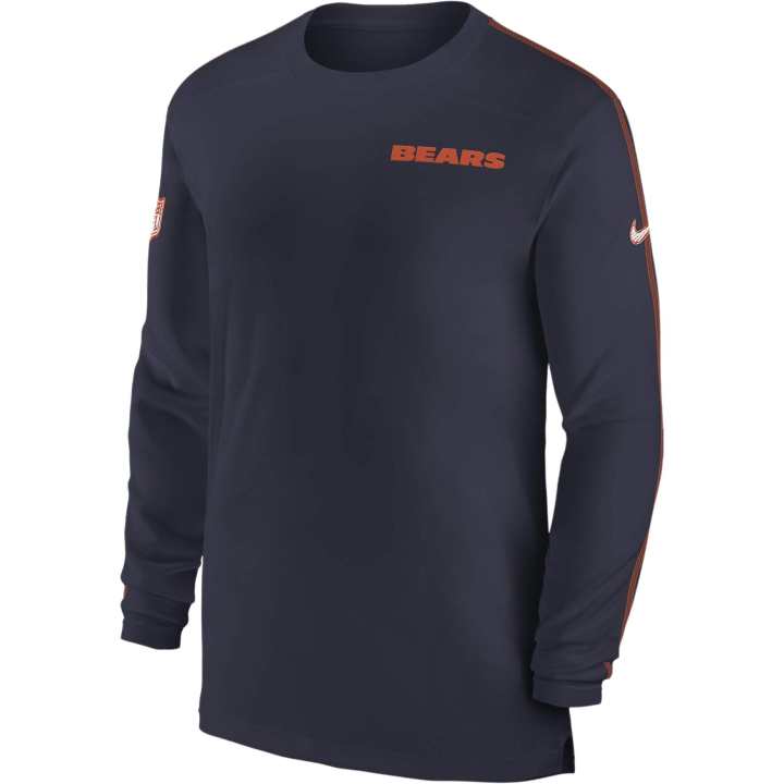 Nike Nike Chicago Bears Sideline Coach Men's Nike Dri FIT Nfl Long Sleeve Top