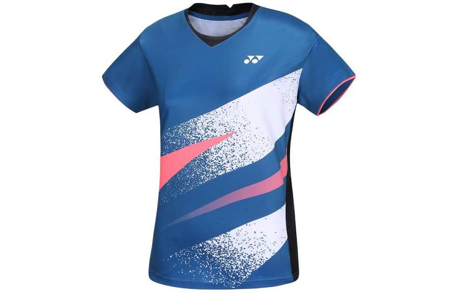 YONEX T Shirts Women's V Neck Moderate Straight Fit