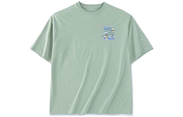 ANTA Life Collection T Shirts Women's Green Crew Neck Moderate Straight Fit