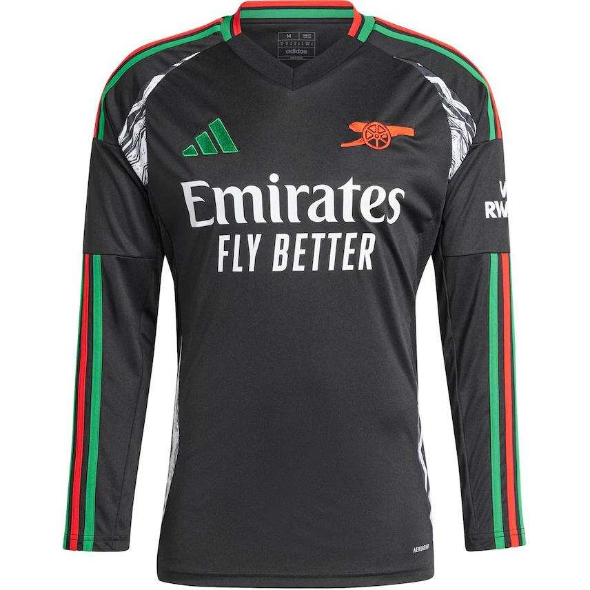 Adidas Adidas Arsenal Away L/S Shirt Soccer Jersey Unisex Black